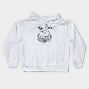 Easter Bunny image Kids Hoodie